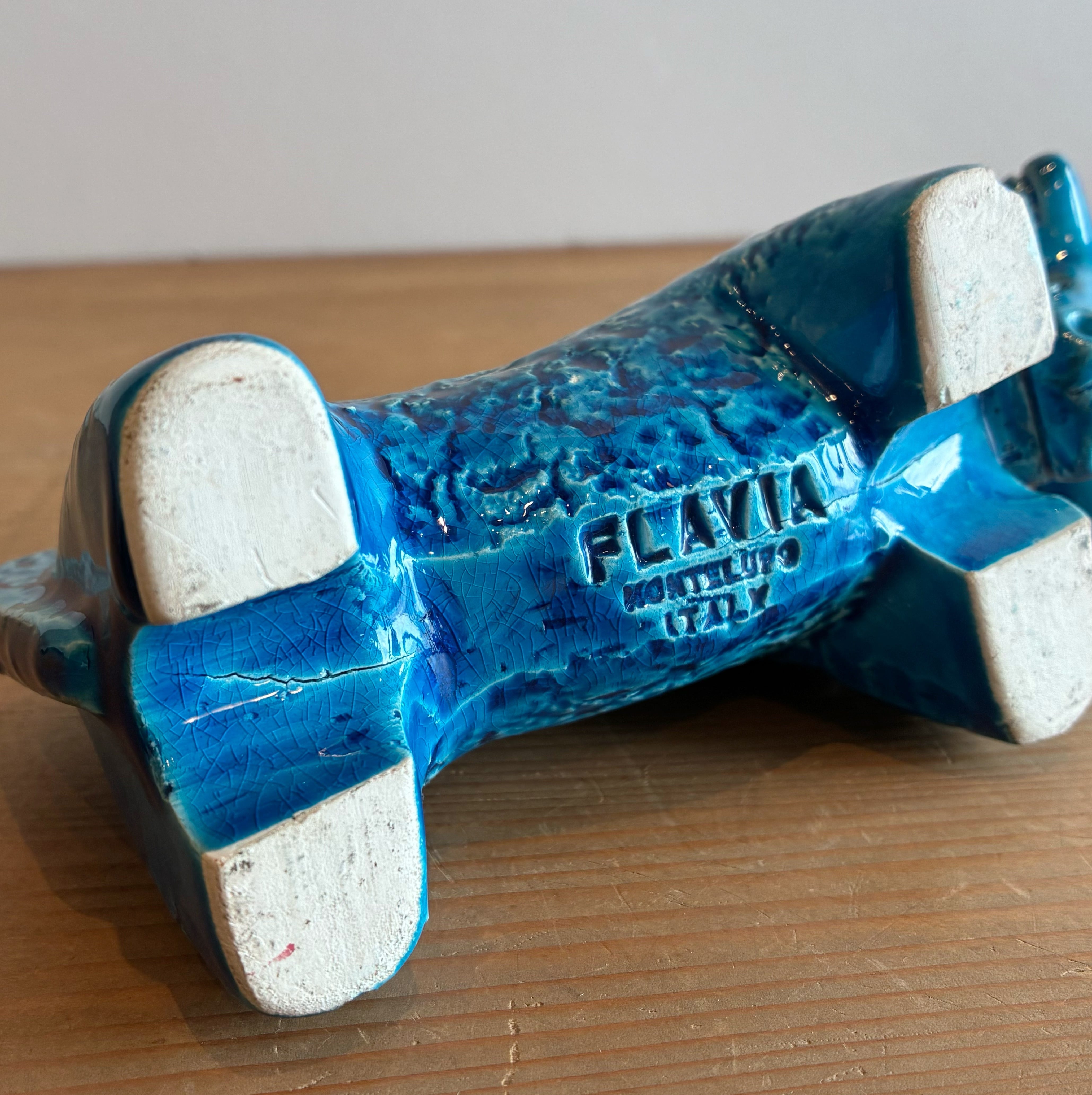 【超美品】イタリア製アンティーク陶器／FLAVIA・牛×2 FLAVIAのオブジェ（牛） | POTLATCH