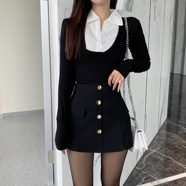ボトムス パンツ 台形 ショートパンツ キュロット 春 秋 冬 ミニ ひざ上 スリム タイト 細身 ブラック 黒 無地 S M L XL LL 学校 パーティー  イベント リゾート プール 高原 ホテル ガーデン レストラン コンサート ライブ カラオケ 外遊び 外出 クラブ 普段使い 日常使い 美脚 脚長 華奢見え 細見え 着痩せ 効果 ベーシック シンプル ナチュラル かわいい ガーリー キュート ラブリー エレガント きれいめ フェミニン クラシカル クラシック モダン 女っぽ 上品 大人可愛い