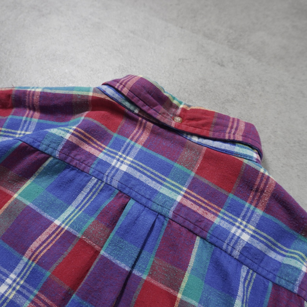 90s St.John's Bay flannel plaid shirt XL 古着 - 14