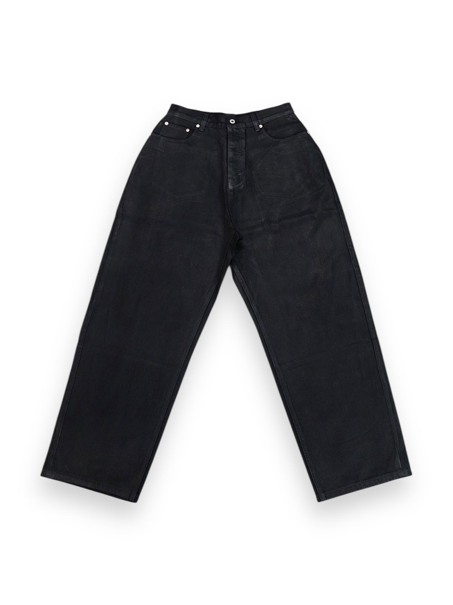 【PLANET STUDIO】Wax Coating Baggy Denim Pants