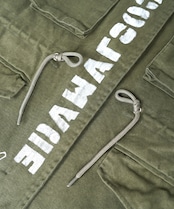 COOLA MADE パッチ&ペイントミリタリージャケット (KHAKI×WHITE) CQ-47052