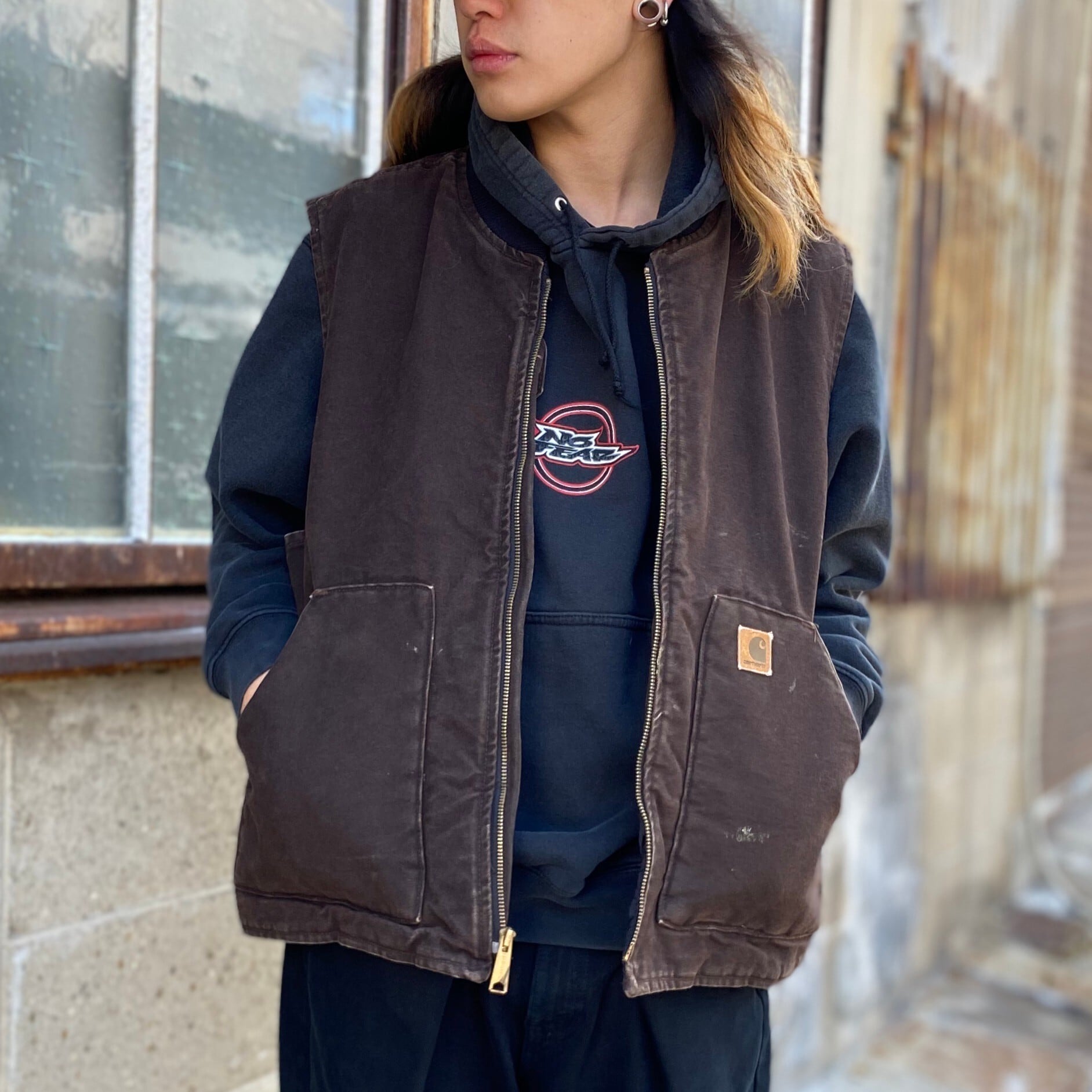Carhartt カーハート ダック地 ワークベスト メンズXL 古着 