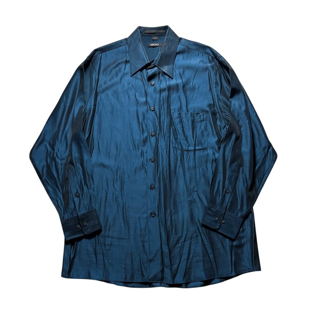DKNY shinny blue shirt