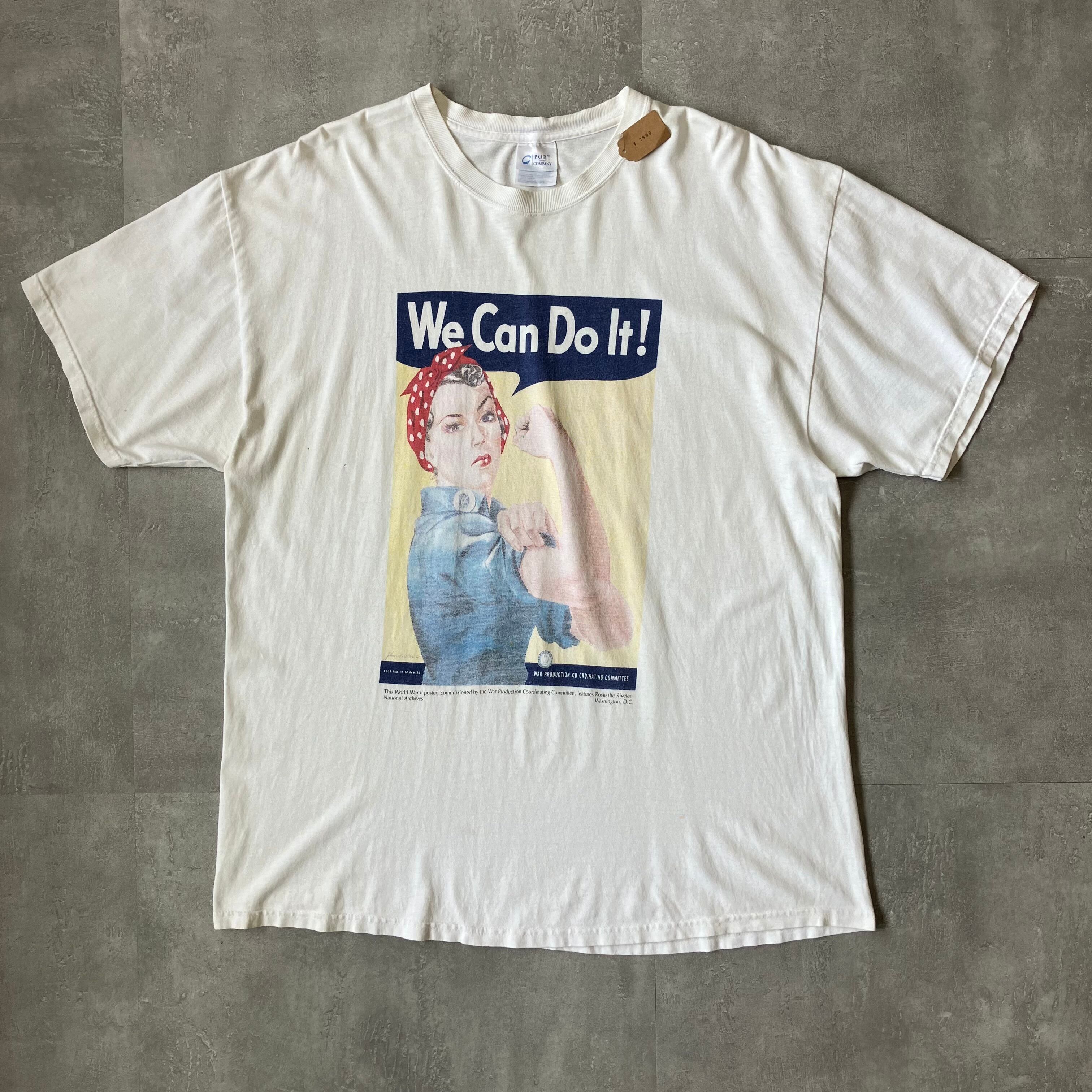 《XL size》PORT&COMPANY 00s We Can Do It! プリントTシャツ No.3272