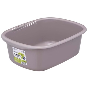 【新着特価】岩崎工業 洗い桶 小判型 ベージュグレイ 幅29×奥行38.5×高さ14cm K-1649 BG 日本製