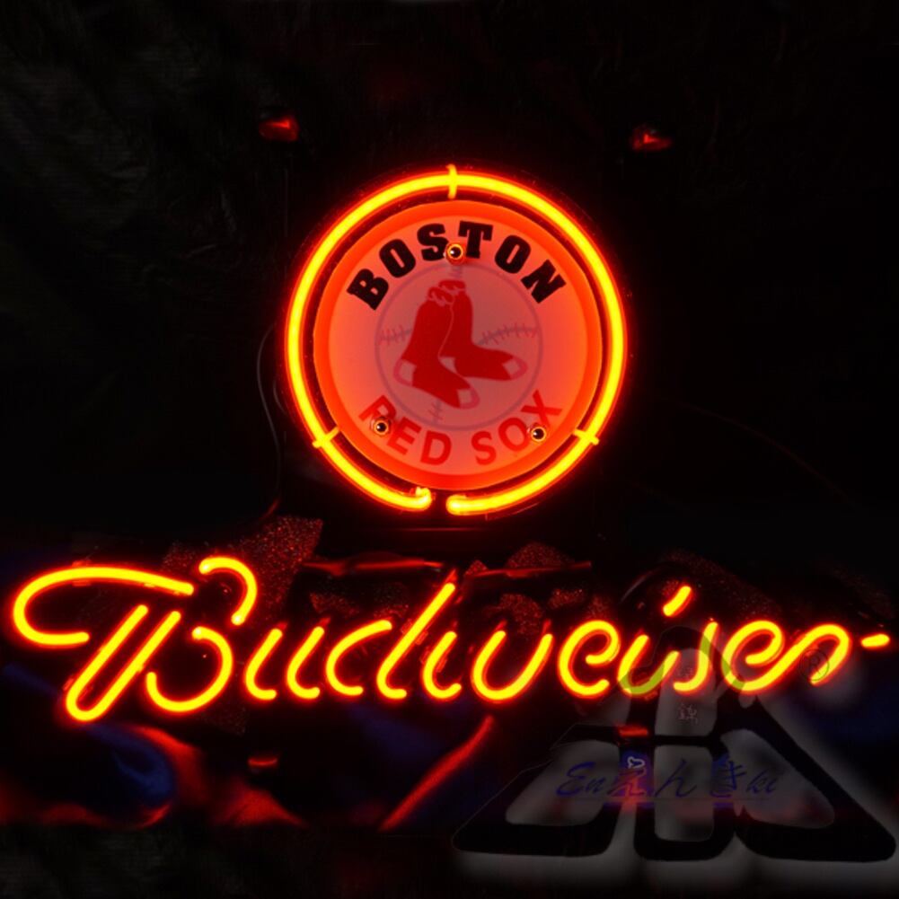 ネオンサイン ガラス製 Budweiser バドワイザー NASCAR 3番 ダーレン