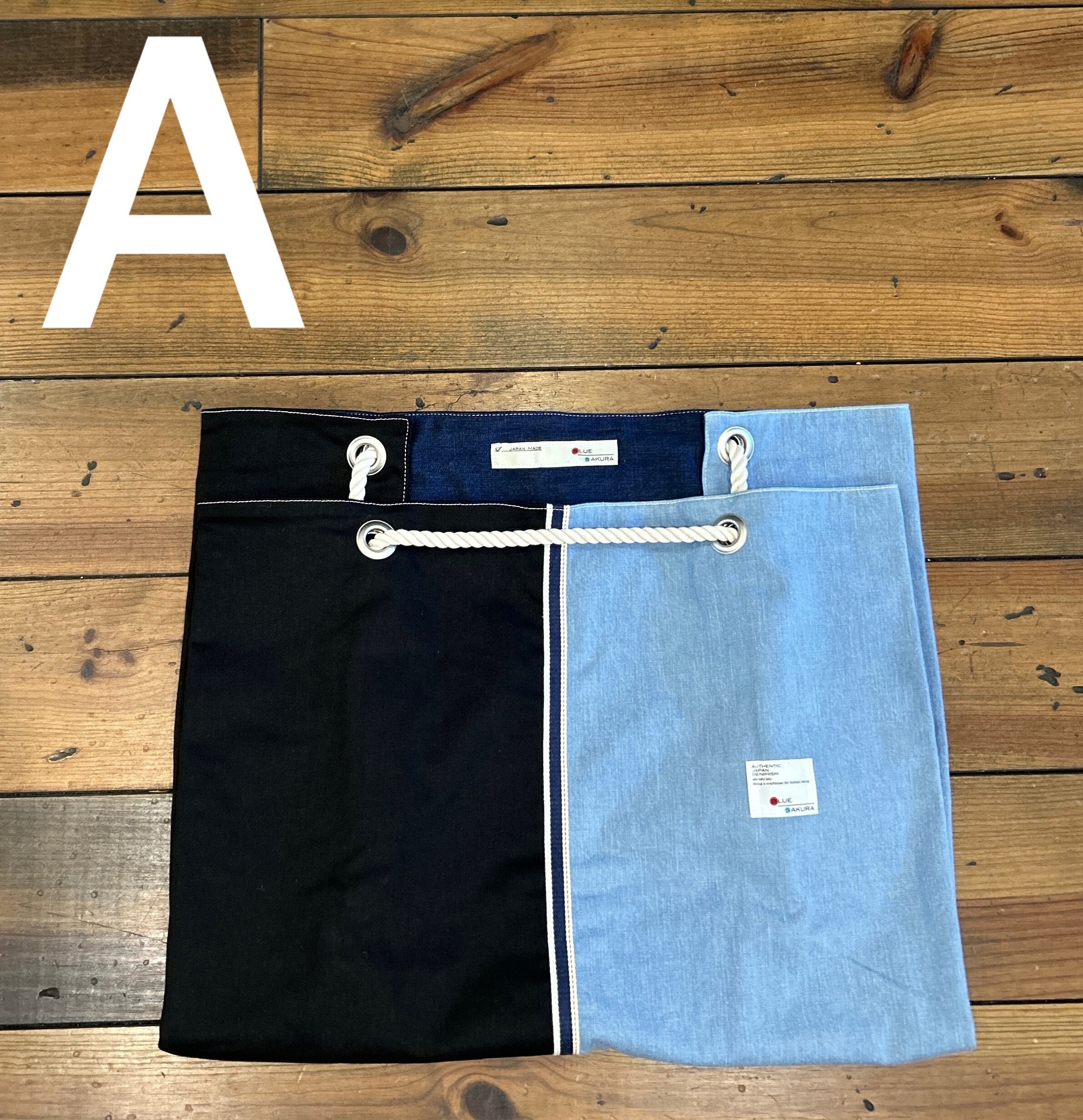 RANDOM DENIM ONE TOUCH BAG | BLUE SAKURA JEANS 公式サイト