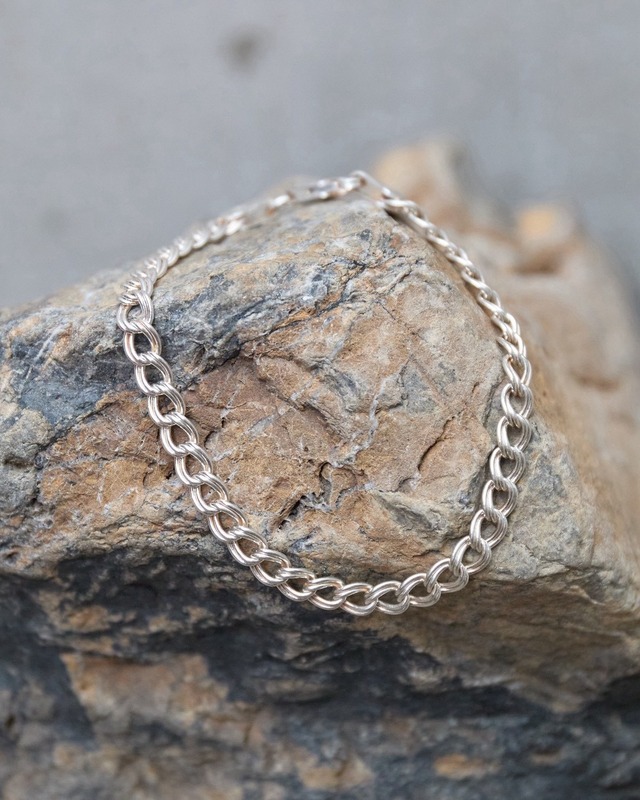 VINTAGE 925 SILVER CHAIN BRACELET