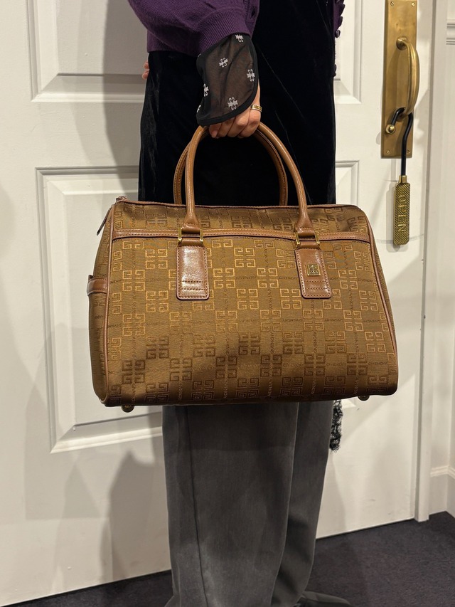 GIVENCHY / vintage brown Boston bag.