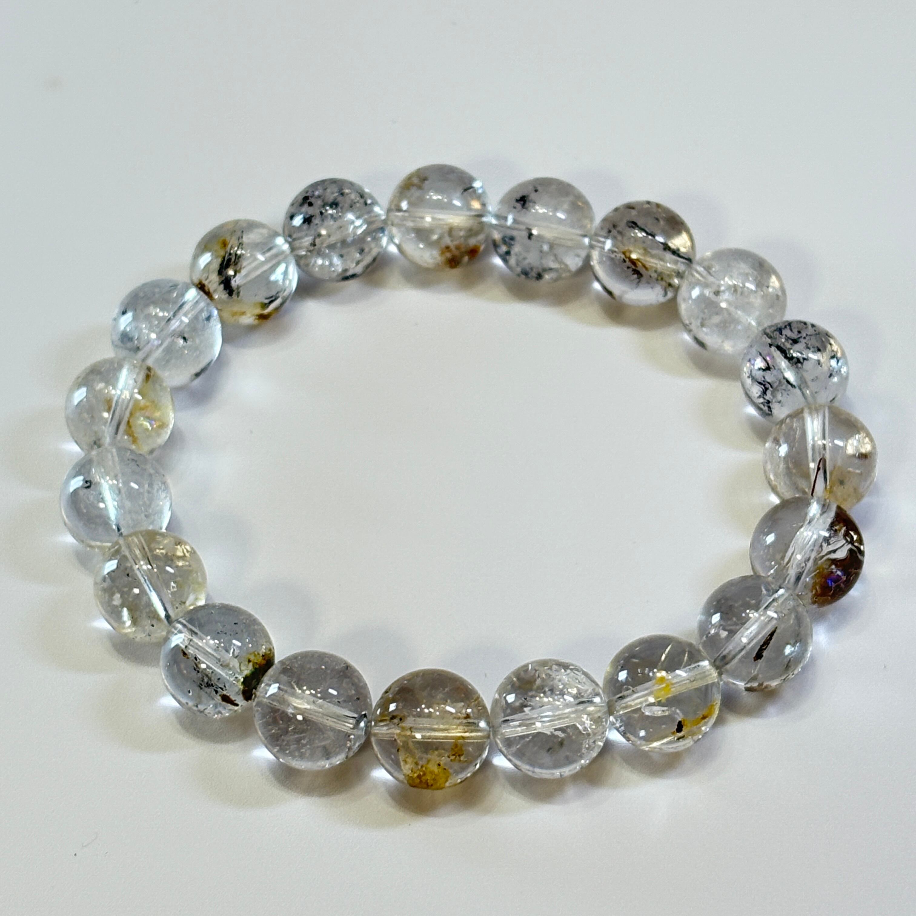 ハーキマーダイヤモンド アメリカ ニューヨーク州産10㎜ 内周16㎝