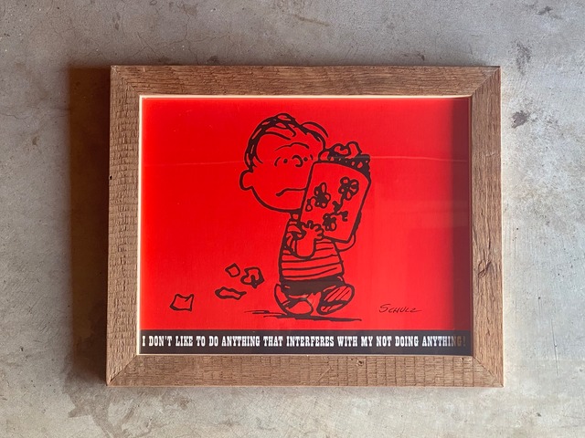 60s PEANUTS DATE BOOK POSTER FRAMING【39】