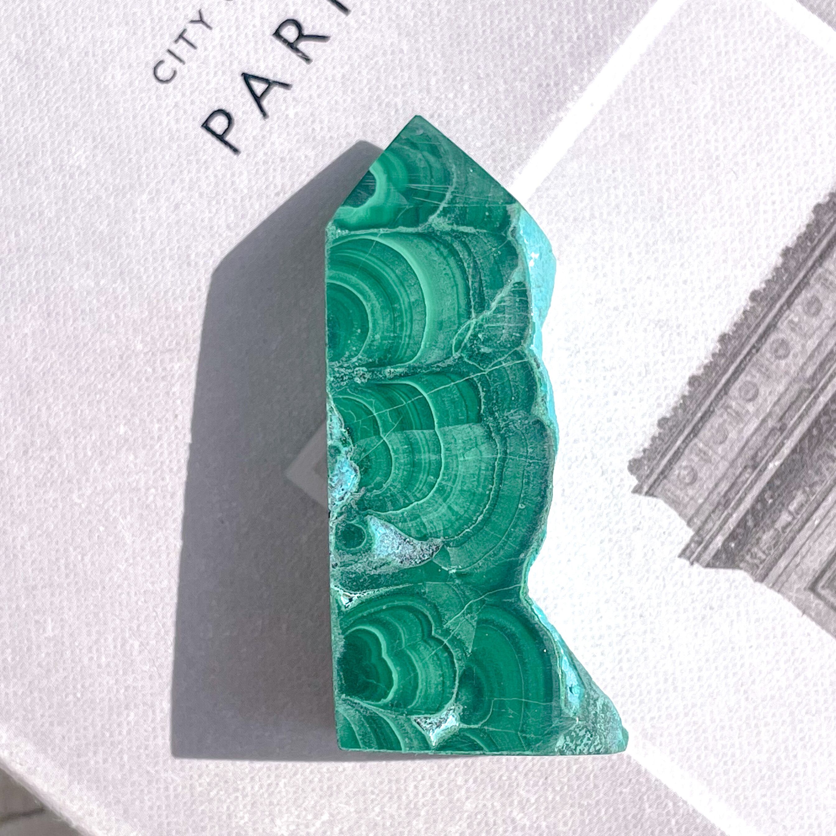 Chrysocolla & Malachite Point ✧ クリソコラ & マラカイト | FLUXY