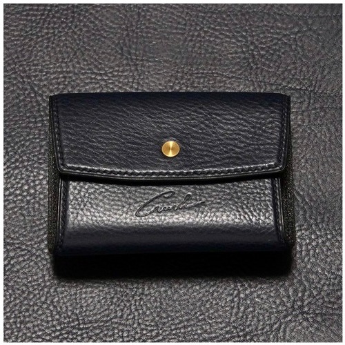 【受注生産】MC01-navy- ｜ 総手縫い・無双仕立ての本革マルチケース