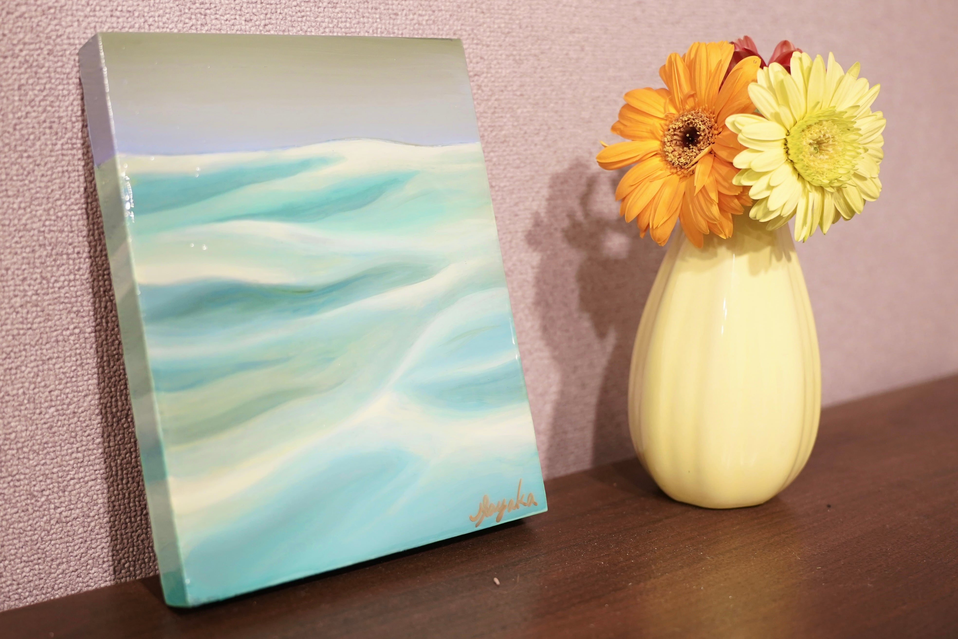 絵画】水面の綾 「一瞬の永遠」 | Sayaka