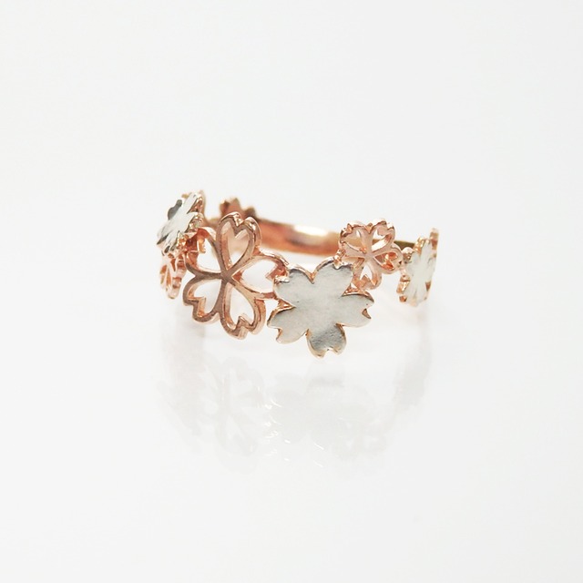 Sakura Blossom *〜桜のリング A〜* (silver×pink gold)