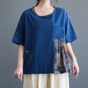 パッチワーク アート Tシャツ  30241