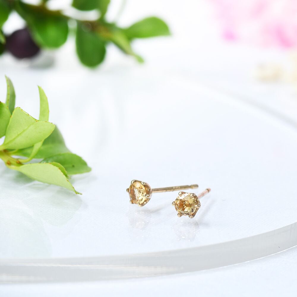 インペリアルトパーズ ピアス K18イエローゴールド CG096CIBS | kyfactory