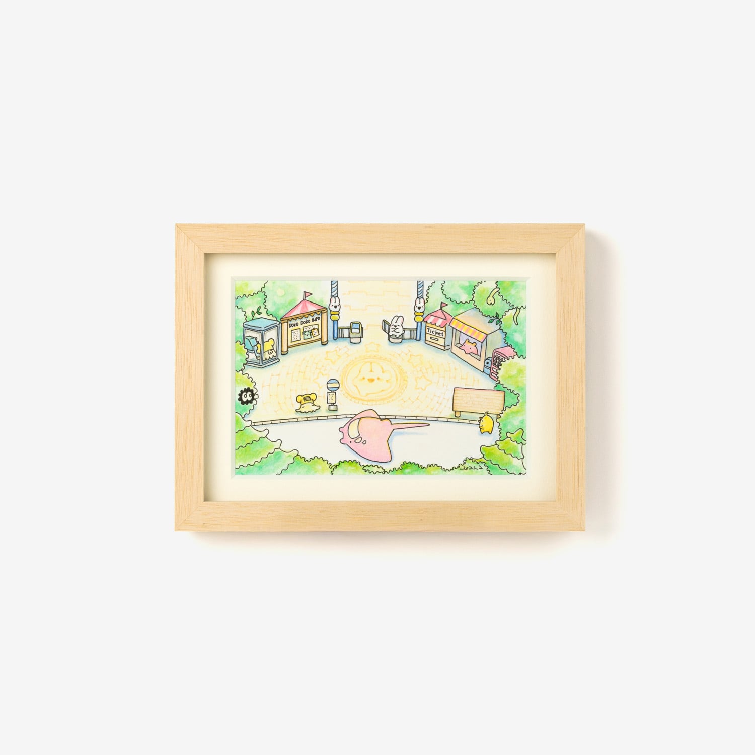 会場売約済】asaha ドコドコランド原画 11「ドコドコランド入口 会場売約済】asaha ドコドコランド原画 11「ドコドコランド入口
