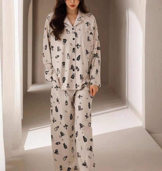 【即納1点限定sale 】 【XLsize】 lady desigh  pajamas