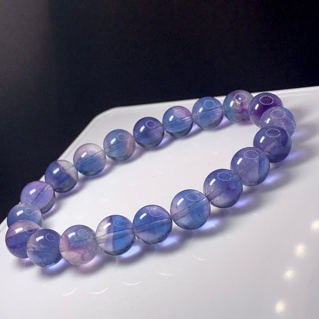 07.幻想的な色合いグラデーションフローライトブレスレット