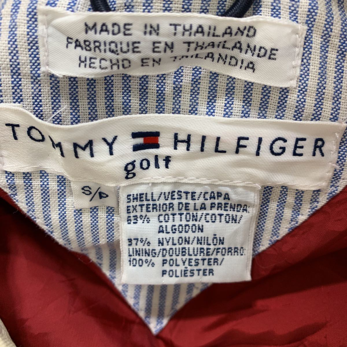 TOMMY HILFIGER ジップアップジャケット Sサイズ トミーヒルフィガー