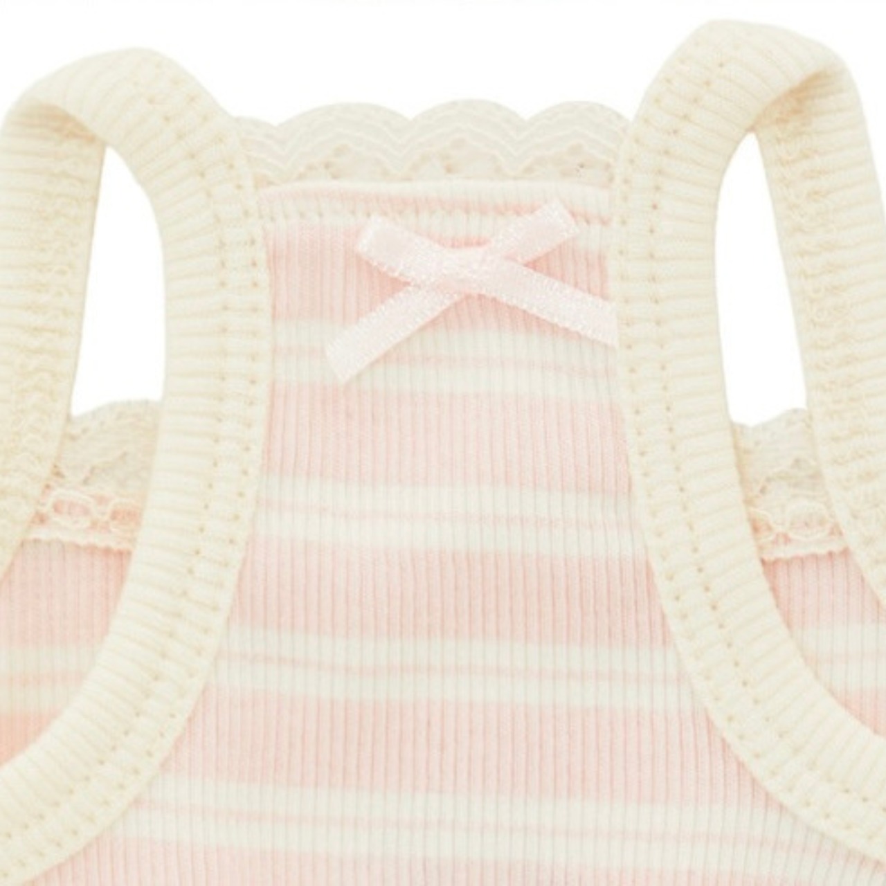 【予約】[ thesallyslaw ] Bunny Top｜Pink Milk Stripe - 11