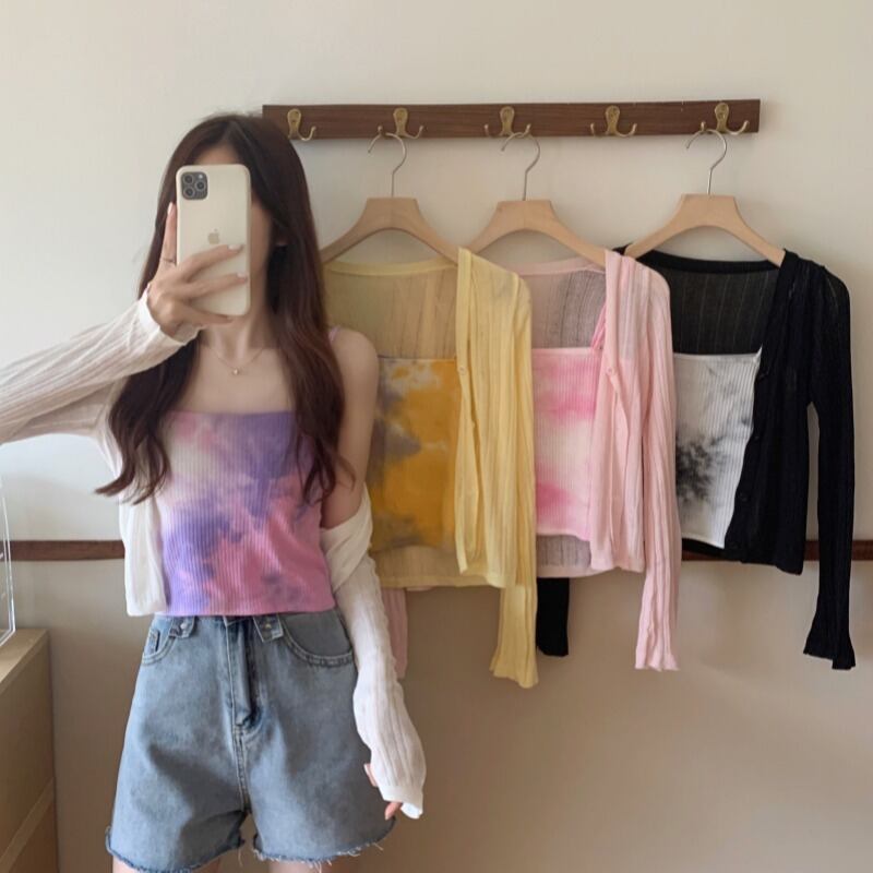 ニットセーター 薄手サマーカーディガン ロング 夏物 YY-ファッション8966560898