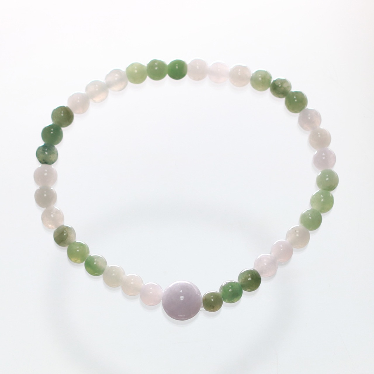 3色の色合いが素敵！ 翡翠ブレスレット A貨翡翠 jd_br1086