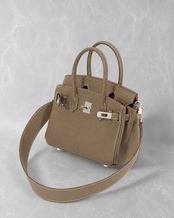 【気軽さ×品格】カウレザーミニ錠前ハンドバッグ