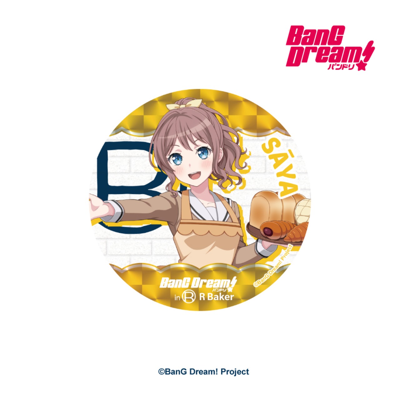 BanG Dream! in R Baker　トレーディング等身ちょっと大きめなホログラム缶バッジ