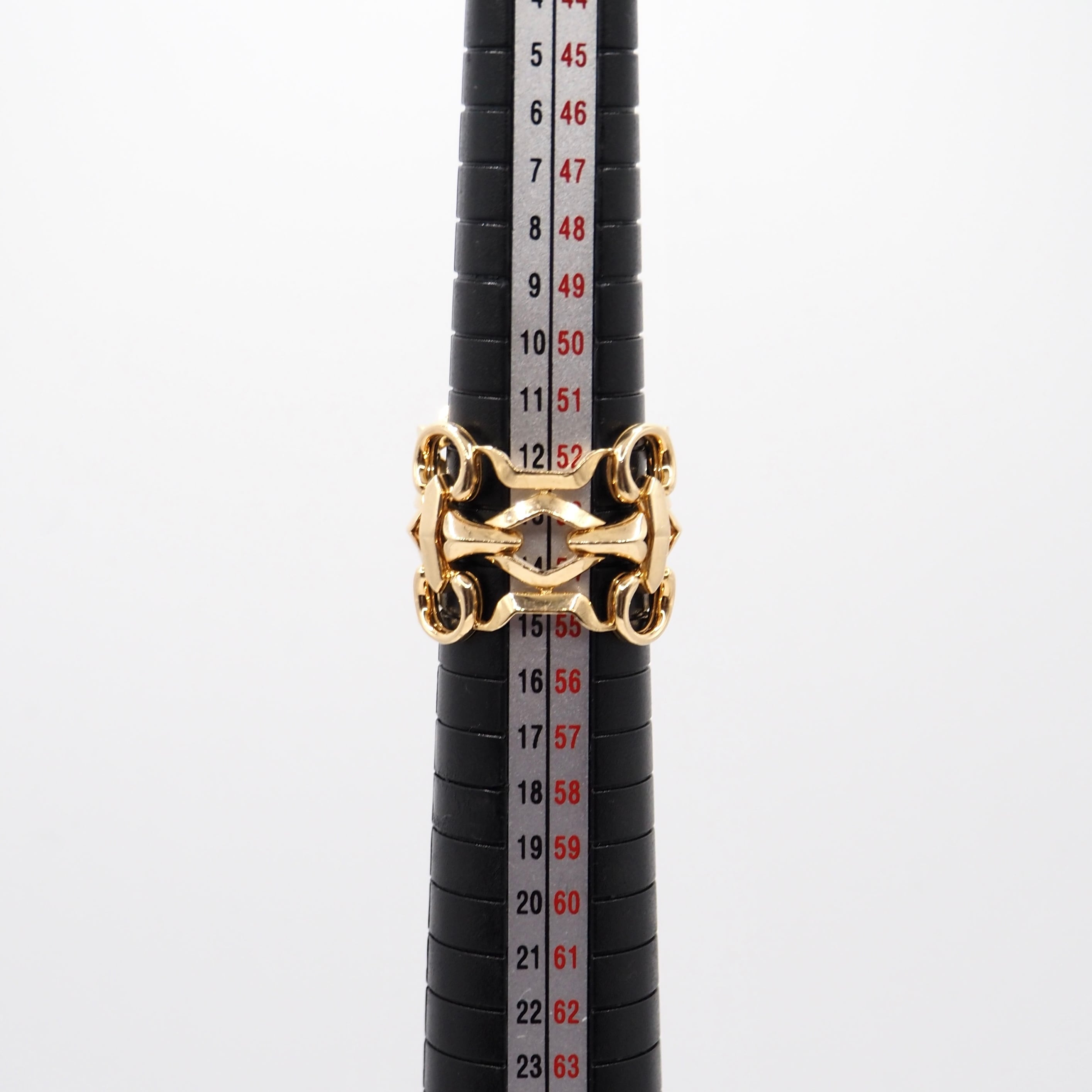 GUCCI 約14号 GUCCI ホースビット リング YG K18 ゴールド グッチ
