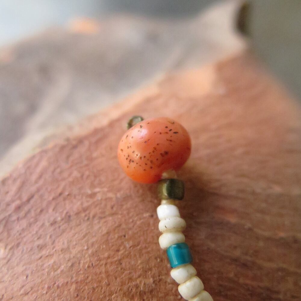 アンティーク　透明緑色の小粒蜜柑玉　ネパール　インドパシフィックビーズ アンティーク 透明緑色の小粒蜜柑玉 ネパール インド