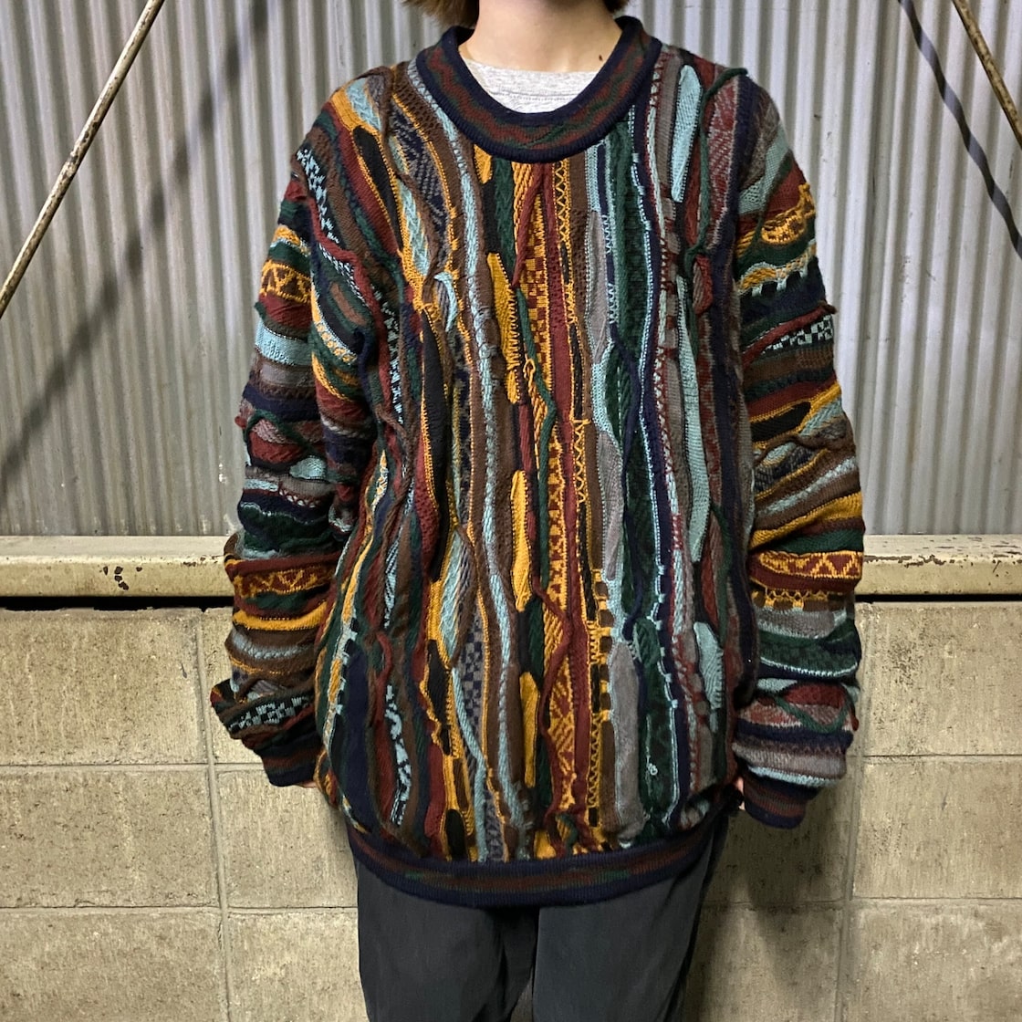 COOGI マルチカラー ニットセーター M COOGI◇ニット・セーター(厚手 
