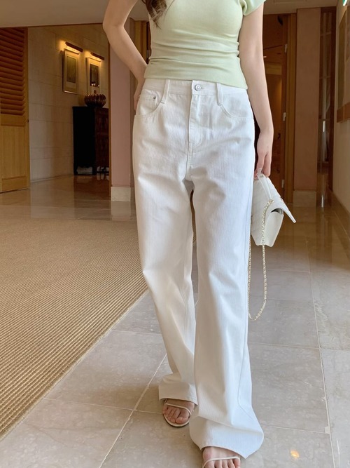 (予約) vegetable / Pin stripe denim 1color