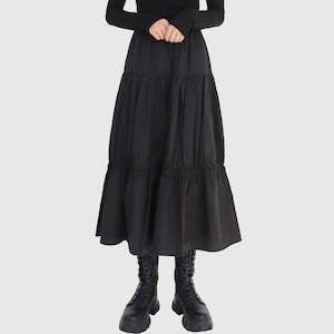 [CLOSECLIP] Marven kang kang long skirt black 正規品 韓国 ブランド スカート (nb)