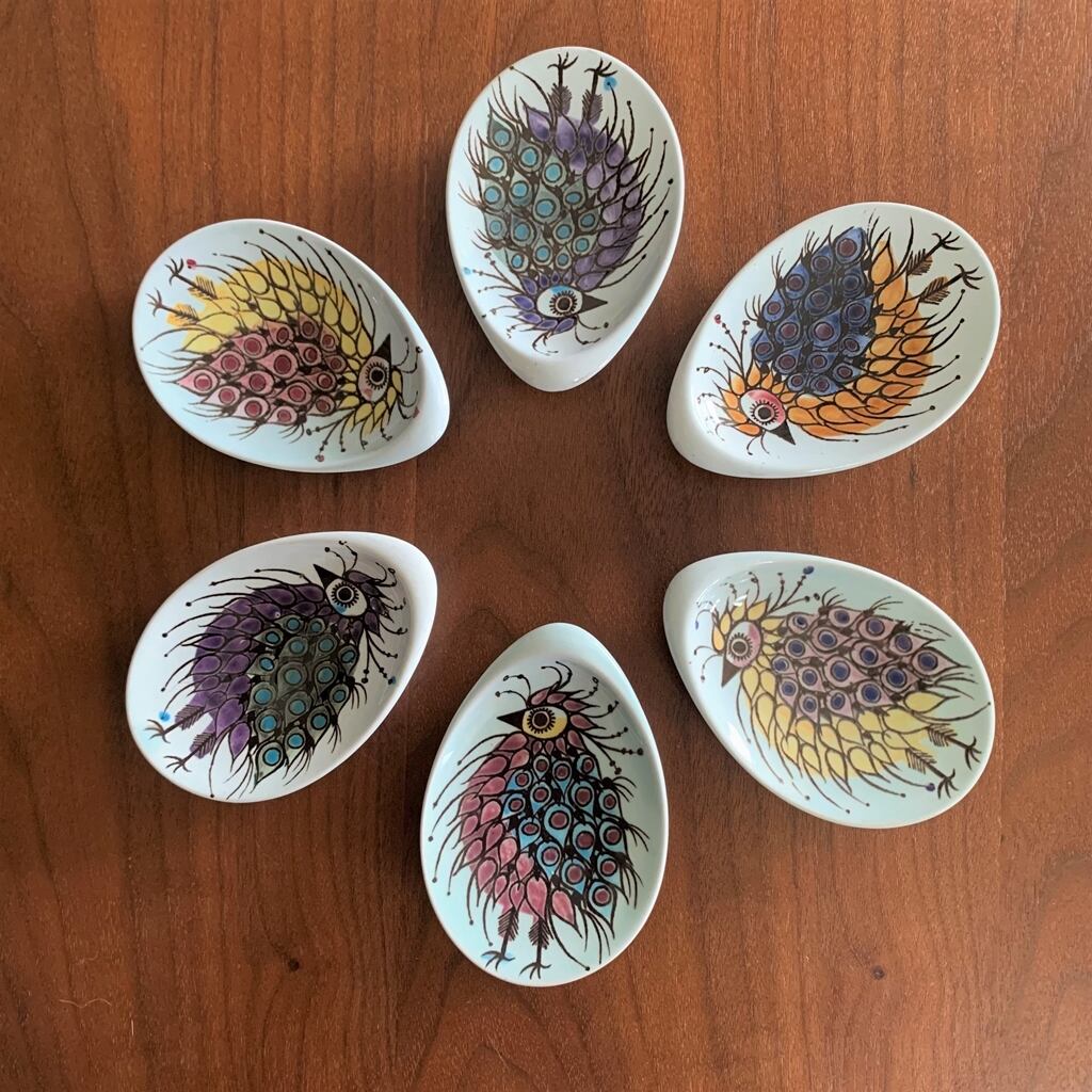 北欧アンティークロイヤルコペンハーゲン 鳥柄ヴィンテージプレート