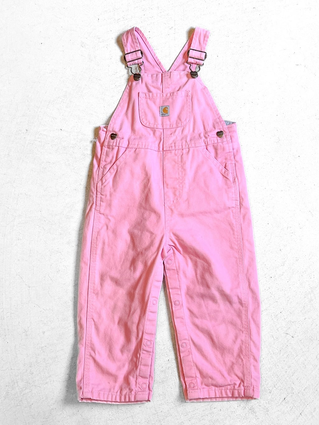【95cm】USED カーハート ピンク オーバーオール【10065】