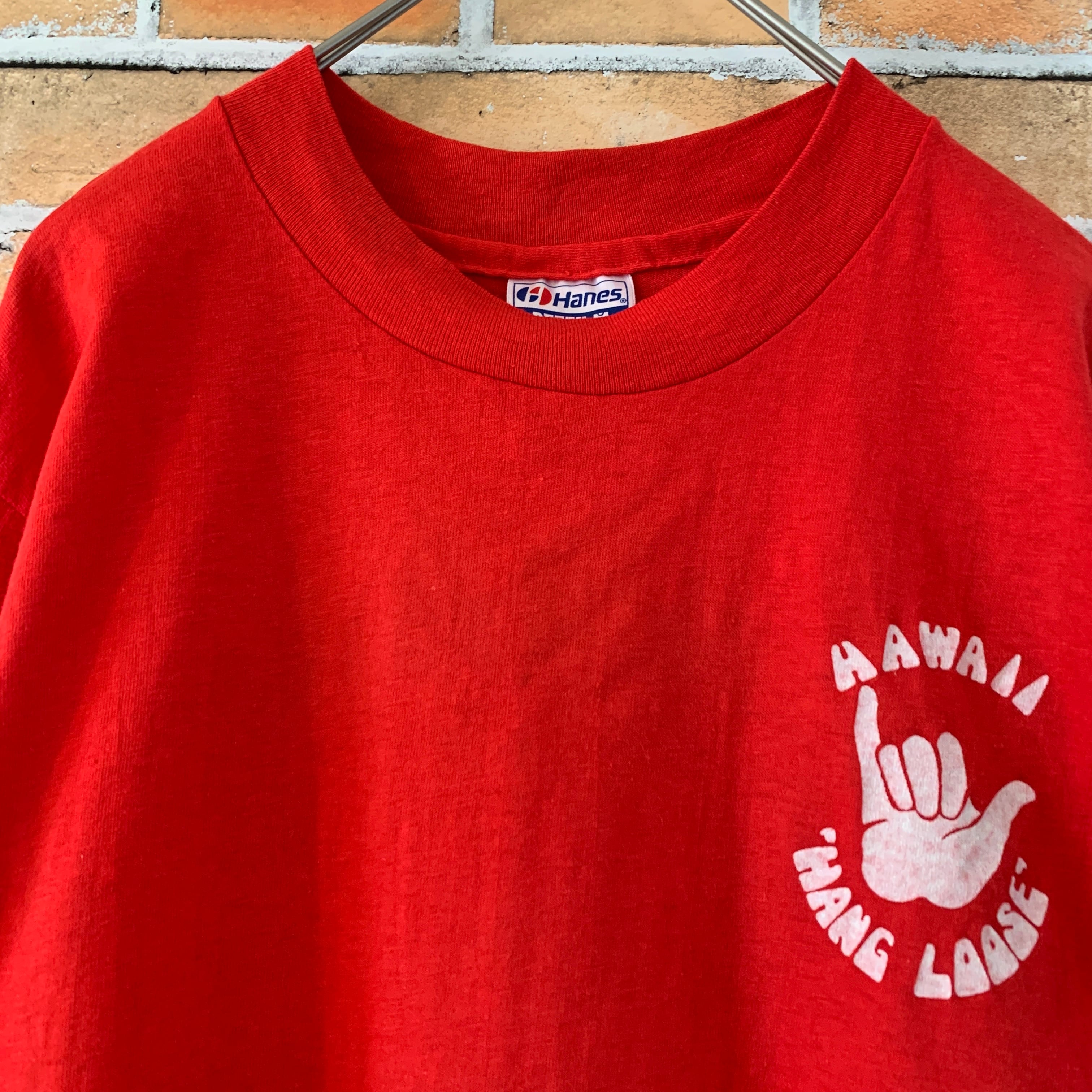 Hanes 80s USA製 Tシャツ UNIVERSITY HAWAII - Tシャツ