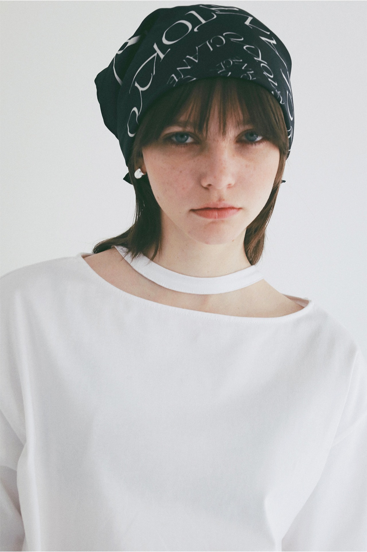 CLANE W FACE NOTCHED RIB OVER TOPS 3色展開