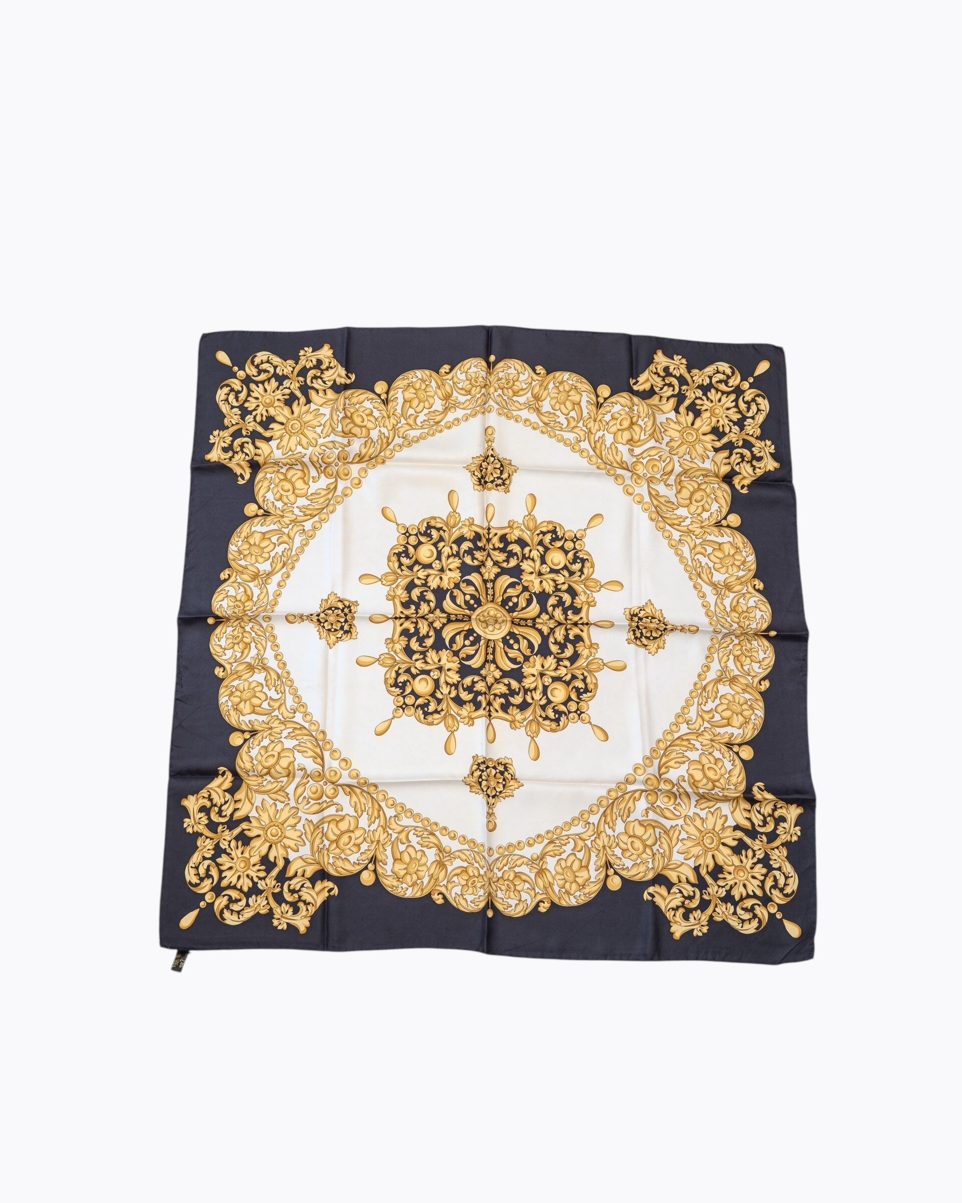 VINTAGE SILK SCARF / made in ITALY