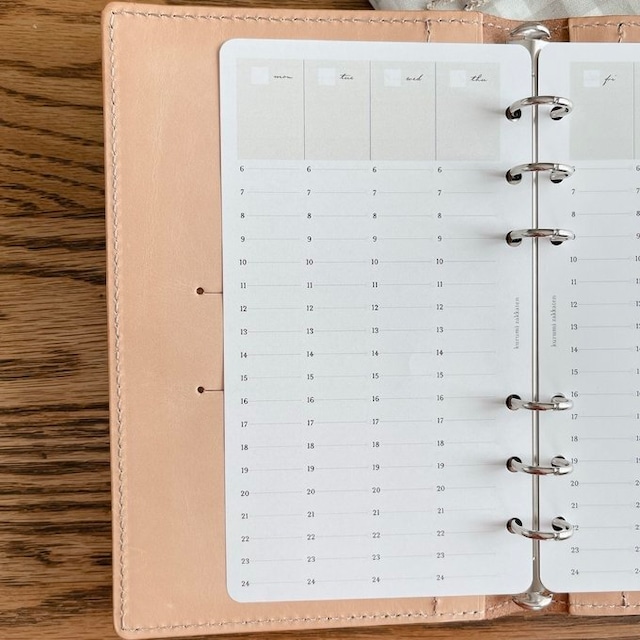 バイブルサイズ/バーチカルウィークリーリフィル