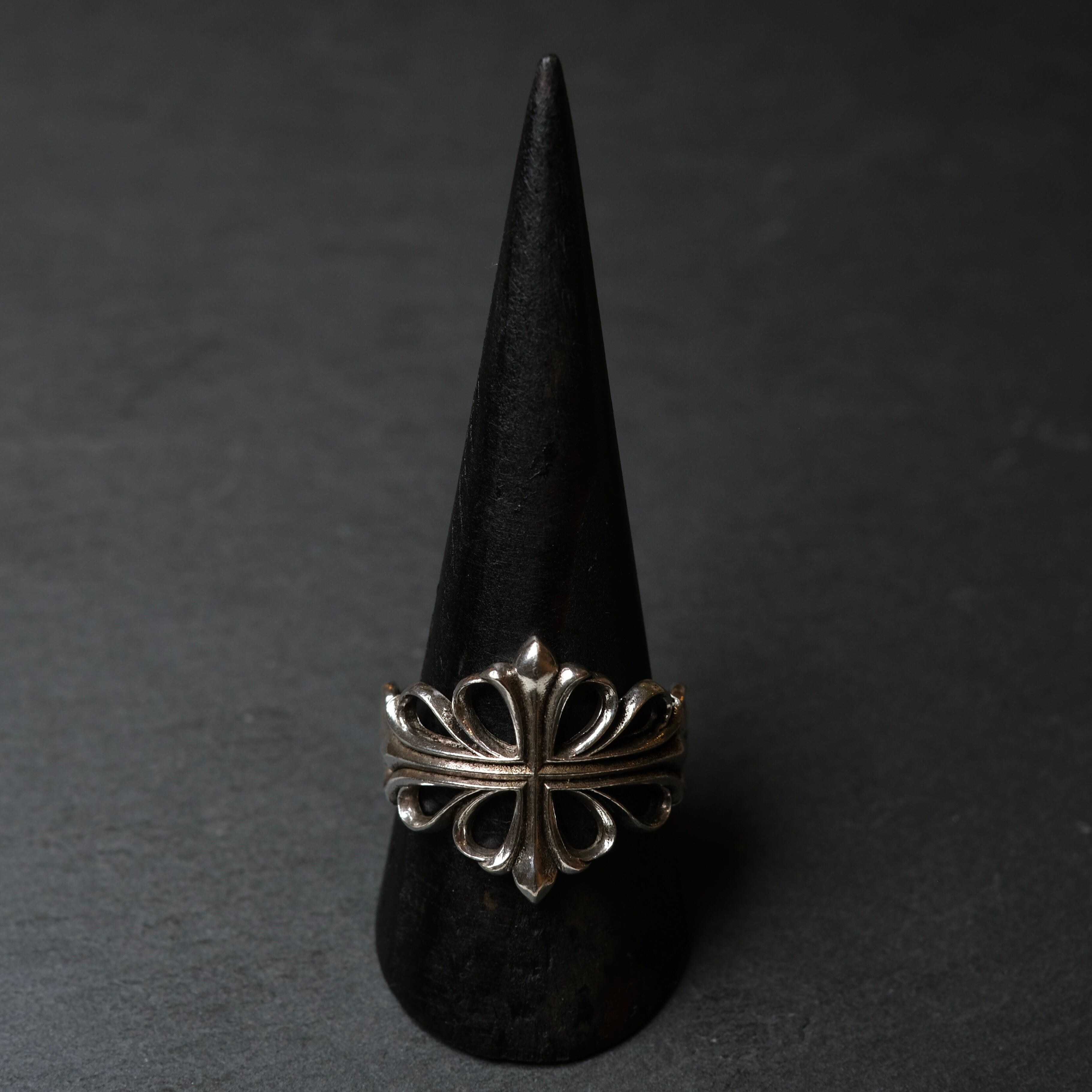 シルバー925 silver クロスモチーフリング/軽研磨仕上げ/21号