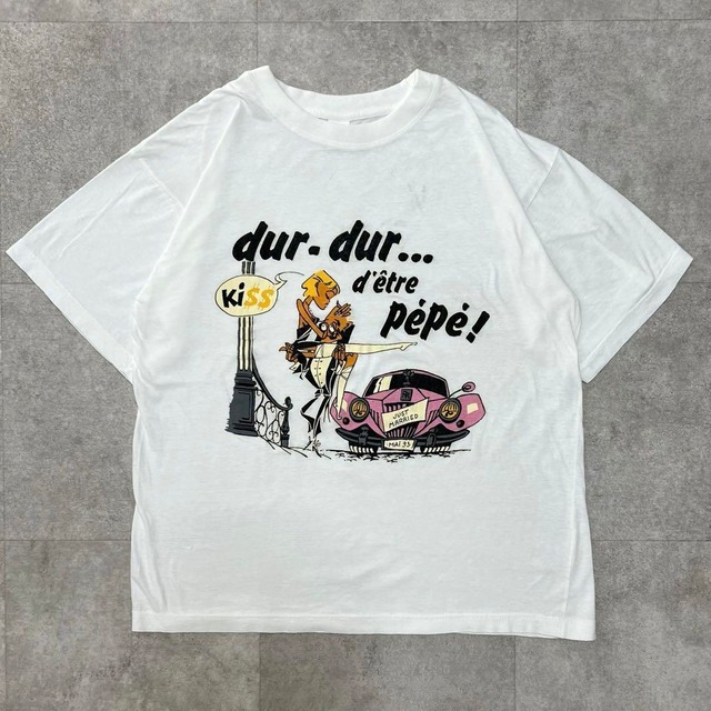 90s オールド　ユーロビンテージ　Tシャツ 半袖　ジョークT XL ヨーロッパ