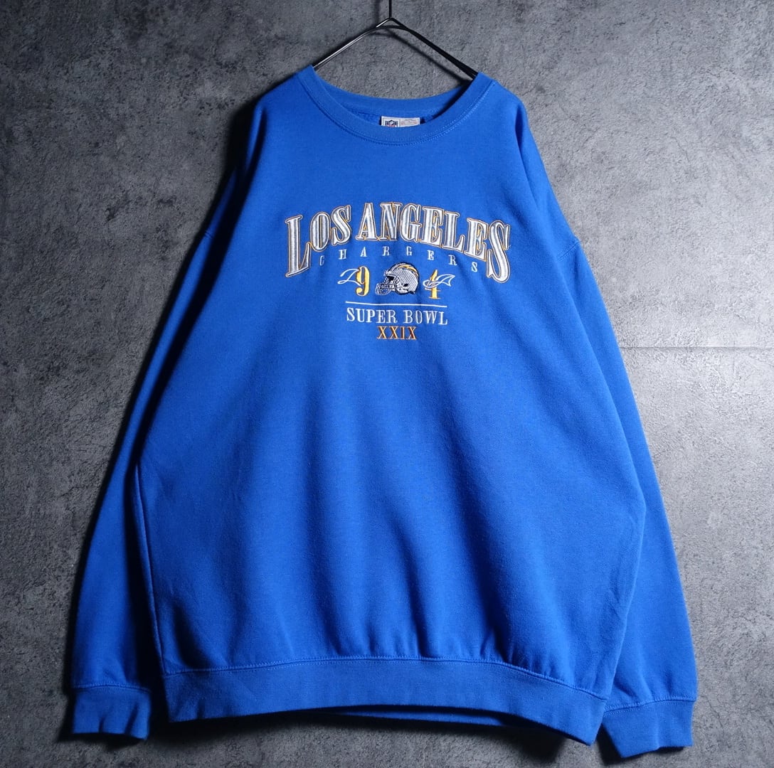 “NFL” Blue Embroidery Logo Design Sweat