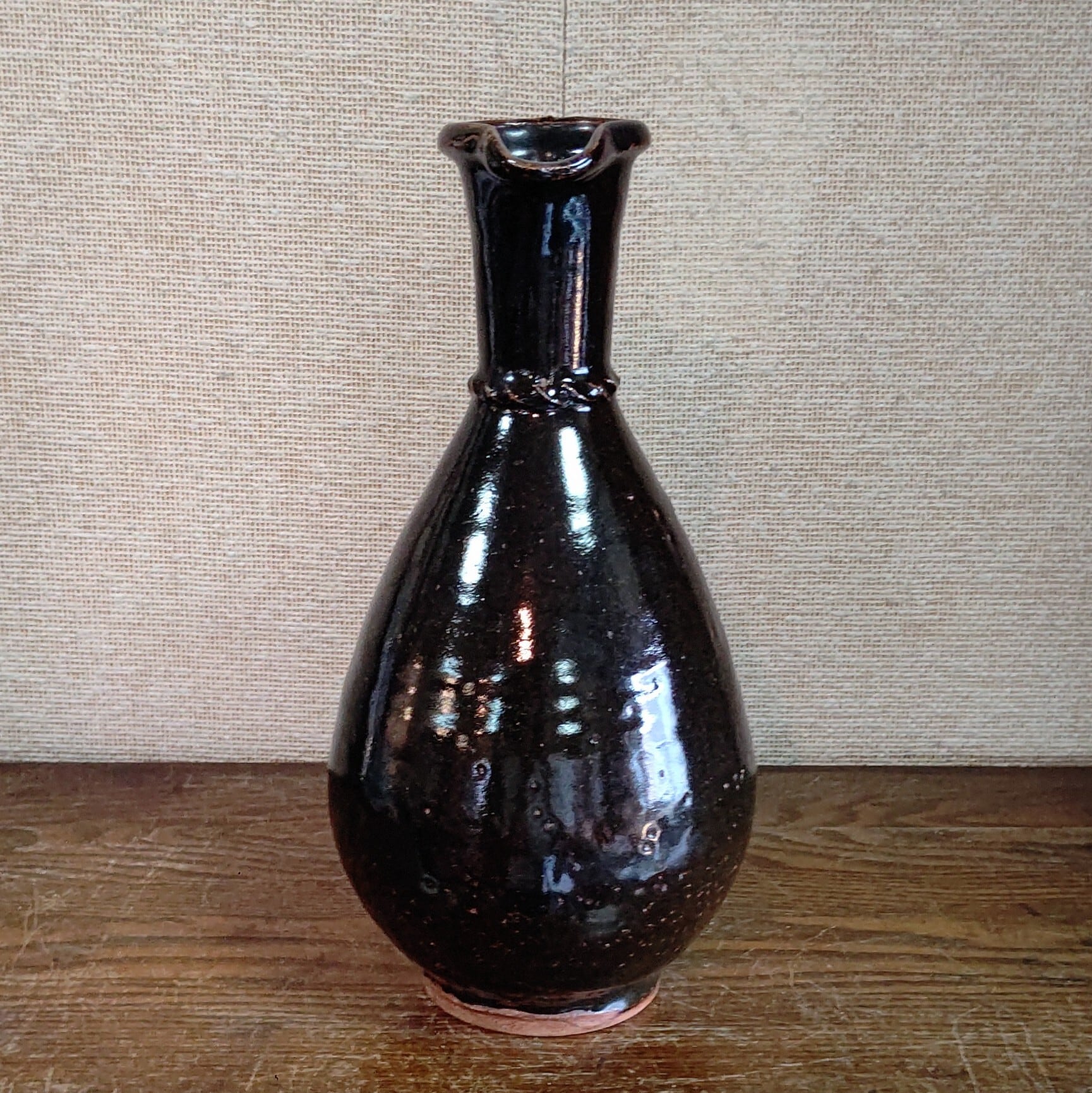 黒釉注瓶 羽島焼 小河原虎吉 | vintage123