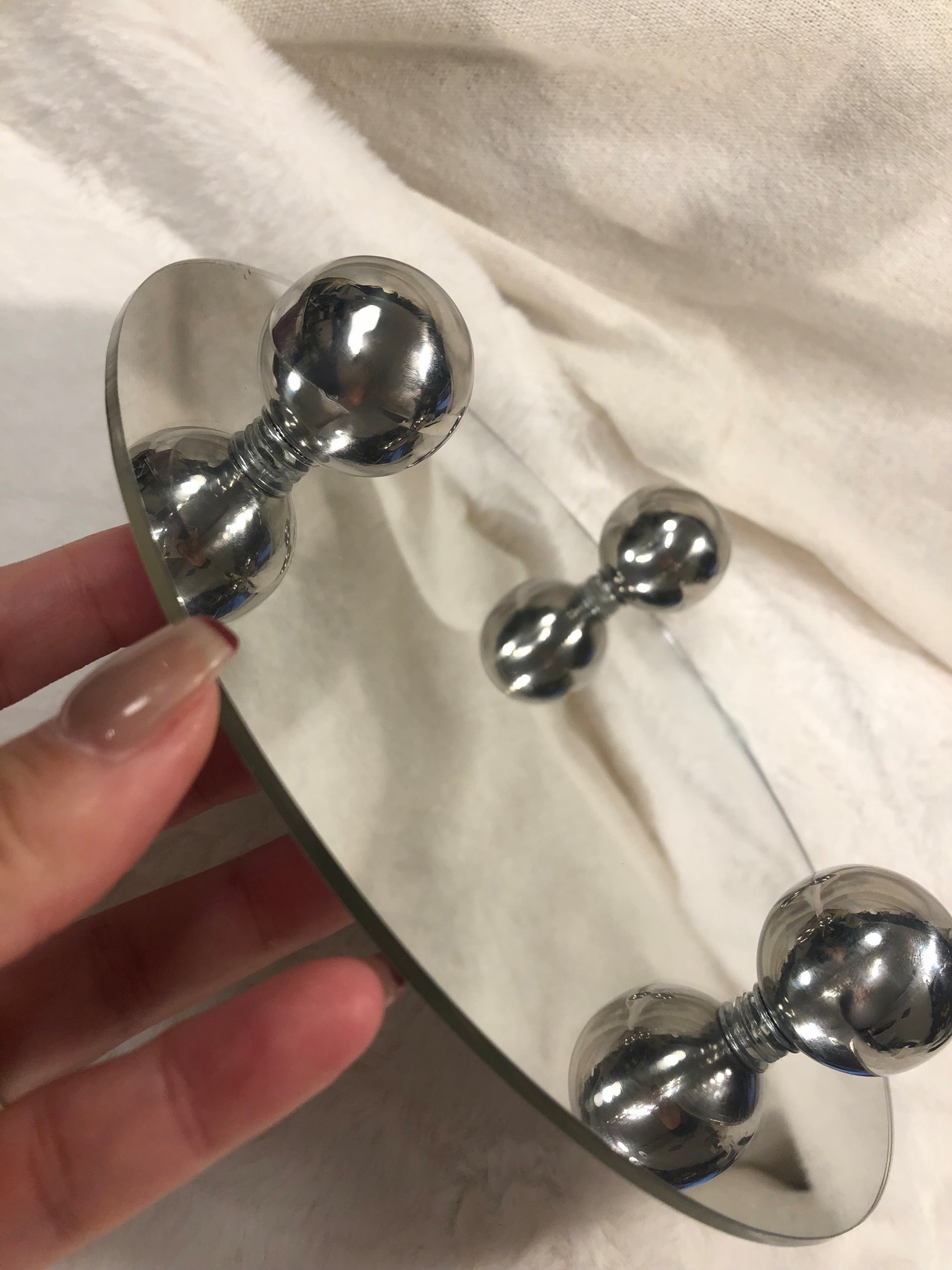 アクセサリートレー　シルバー大理石