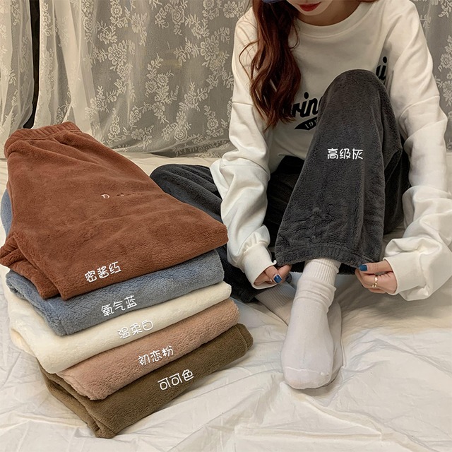 クレセントシティハウスハウスパンツウィメンズ2020年秋冬サーマルパジャマパンツルーズアウターウェアバンドルパンツフェアリーホームパンツウィメンズ クレセントシティ61645173145