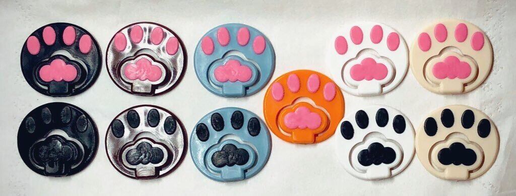 Kitty Paw Paperclips (2pieces in 1pack / 12 colors available)