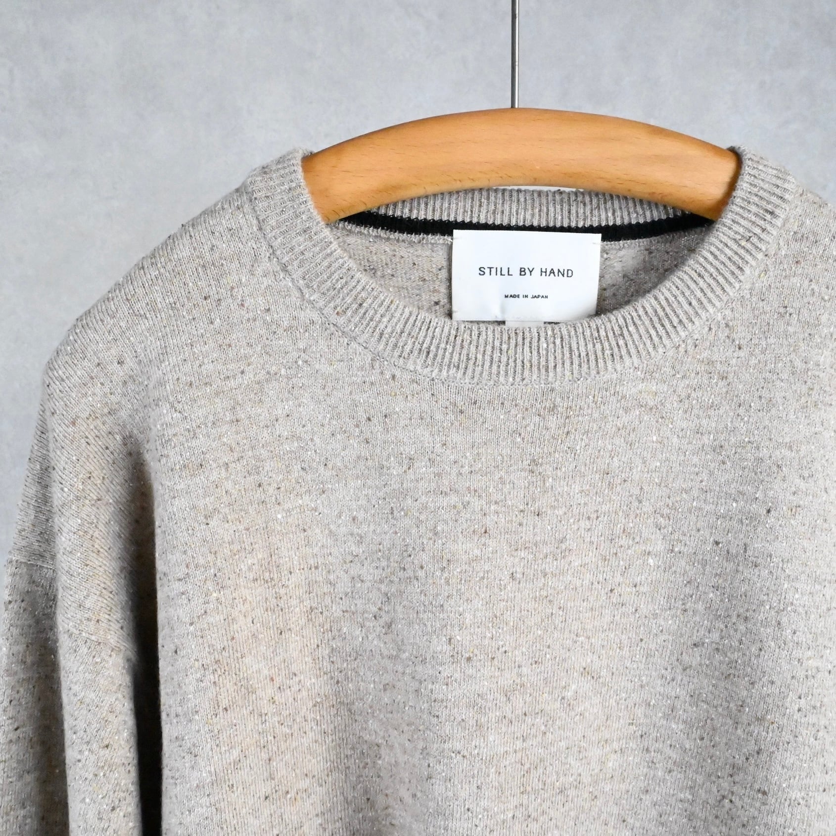 25AW》【STILL BY HAND】12G SILK MIXED PULLOVER スティルバイハンド