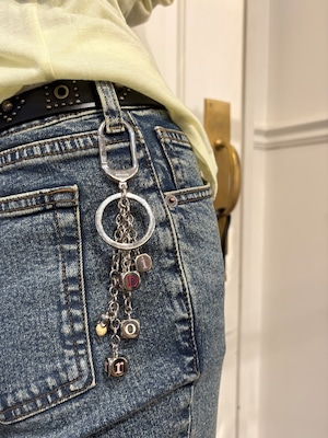 Christian Dior / vintage  silver dice key charm.